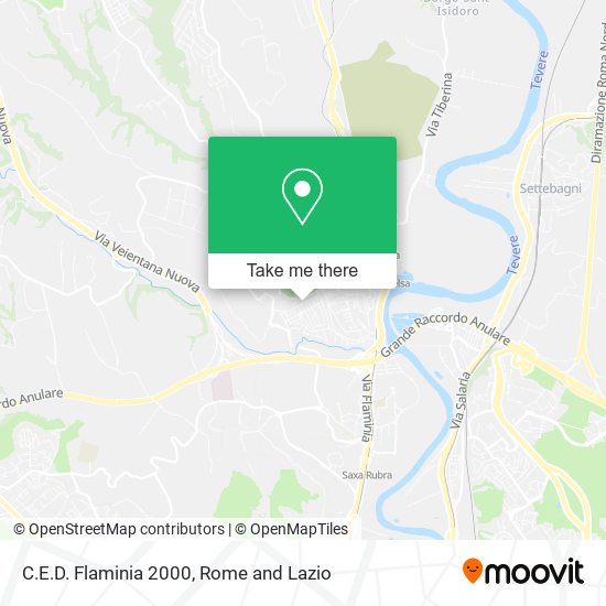 C.E.D. Flaminia 2000 map