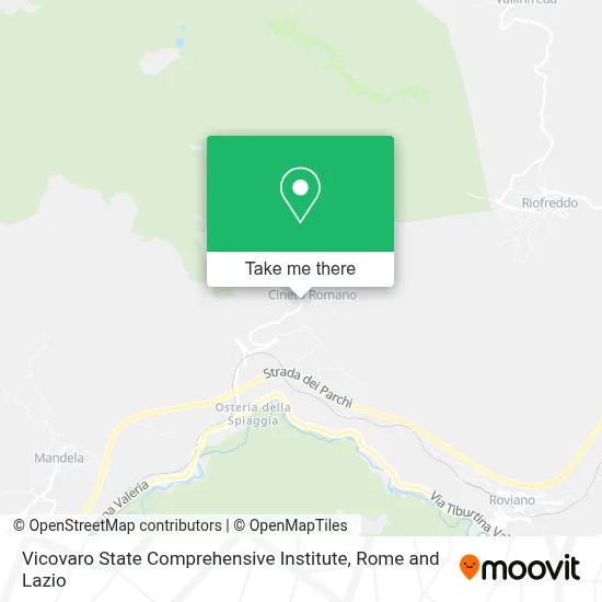 Vicovaro State Comprehensive Institute map