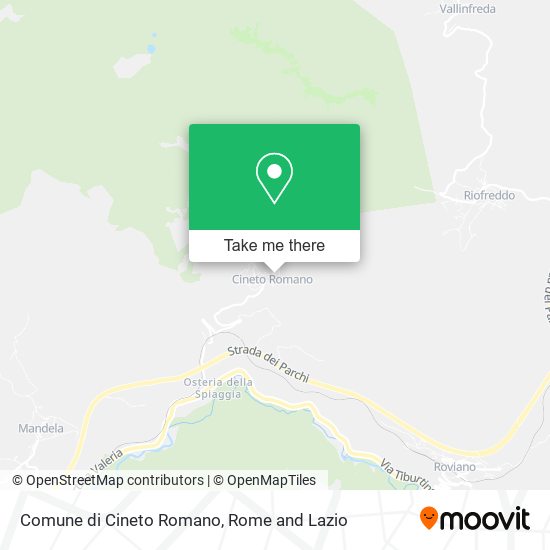 Comune di Cineto Romano map