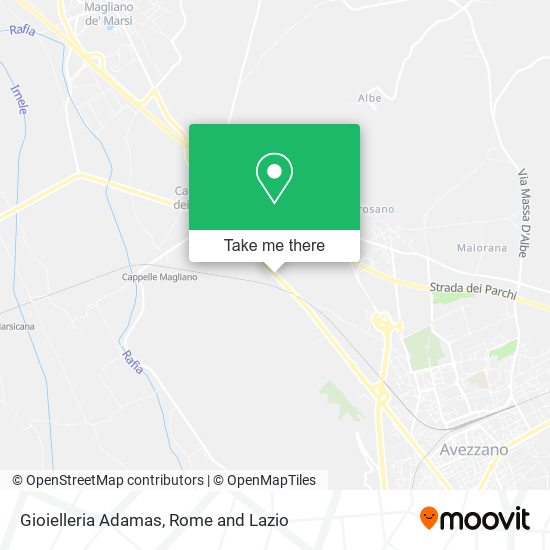 Gioielleria Adamas map