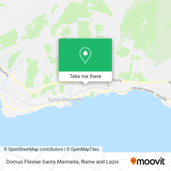 Domus Flaviae Santa Marinella map