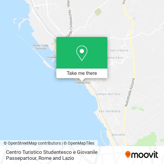Centro Turistico Studentesco e Giovanile Passepartour map