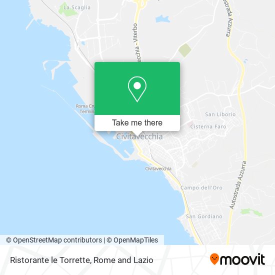 Ristorante le Torrette map