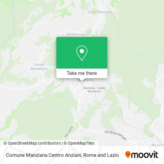 Comune Manziana Centro Anziani map