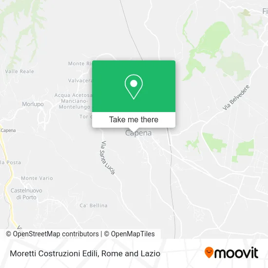 Moretti Construction map
