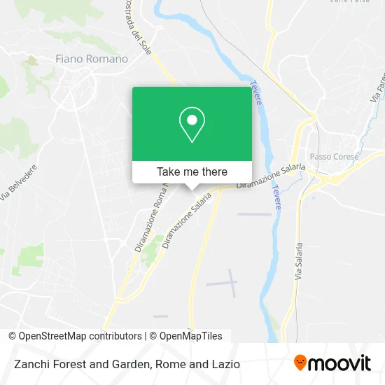 Zanchi Forest and Garden map