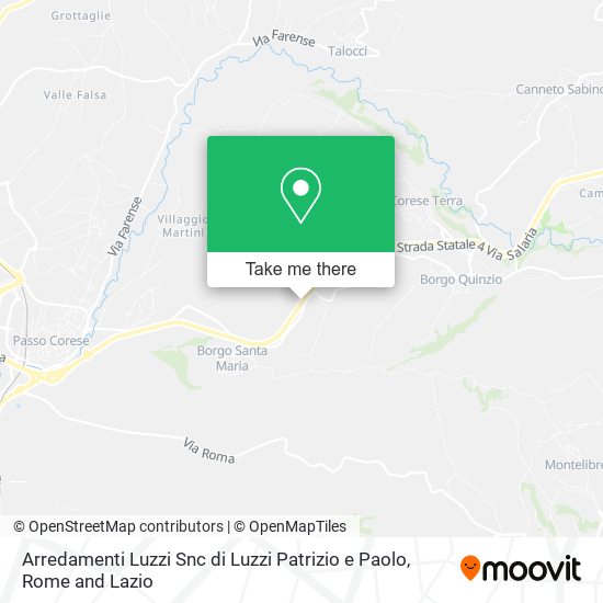 Arredamenti Luzzi Snc di Luzzi Patrizio e Paolo map