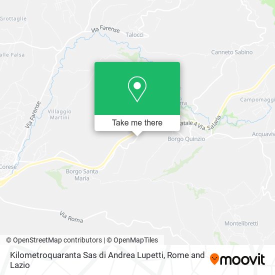 Kilometroquaranta Sas di Andrea Lupetti map