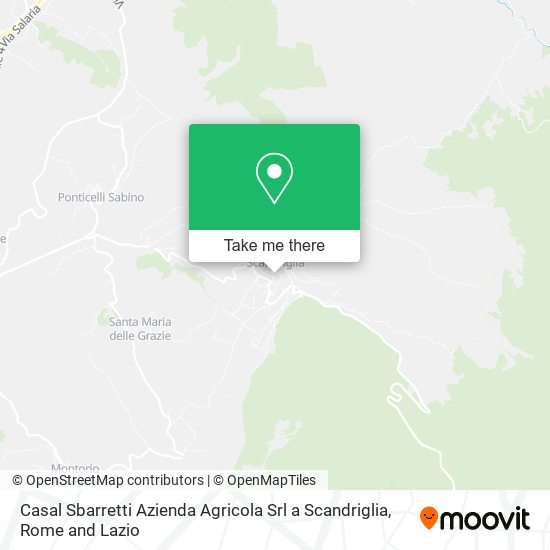 Casal Sbarretti Azienda Agricola Srl a Scandriglia map