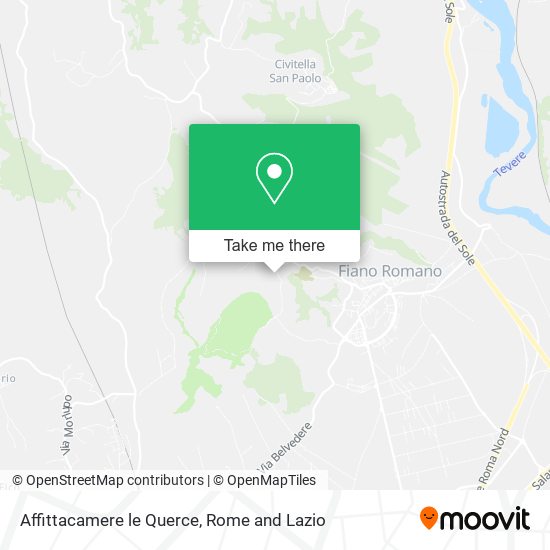 Affittacamere le Querce map