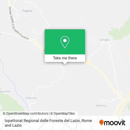 Ispettorat Regional delle Foreste del Lazio map