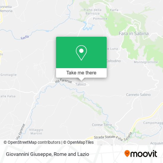 Giovannini Giuseppe map