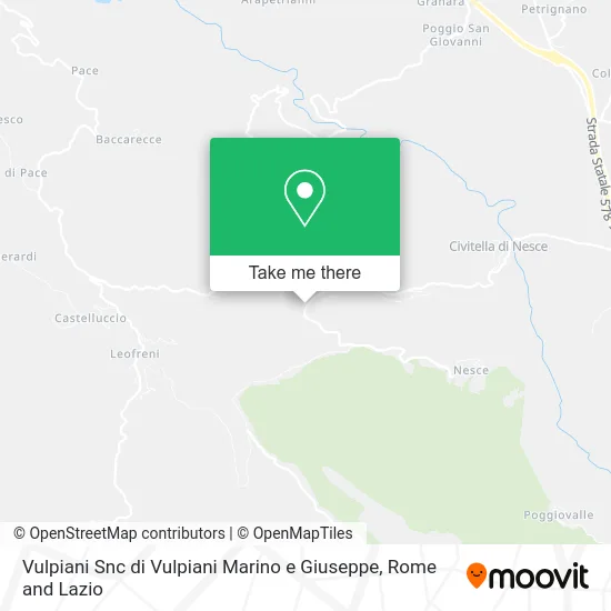 Vulpiani Snc di Vulpiani Marino e Giuseppe map