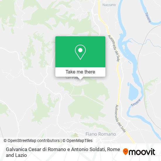 Galvanica Cesar di Romano e Antonio Soldati map