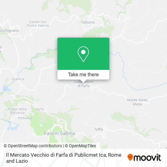Il Mercato Vecchio di Farfa di Publicmet Ica map
