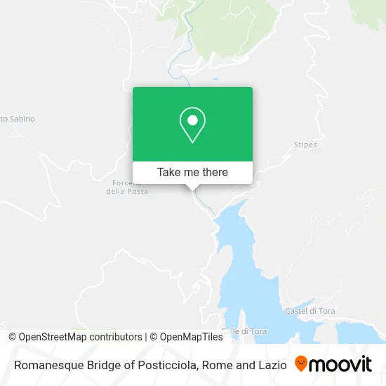 Romanesque Bridge of Posticciola map