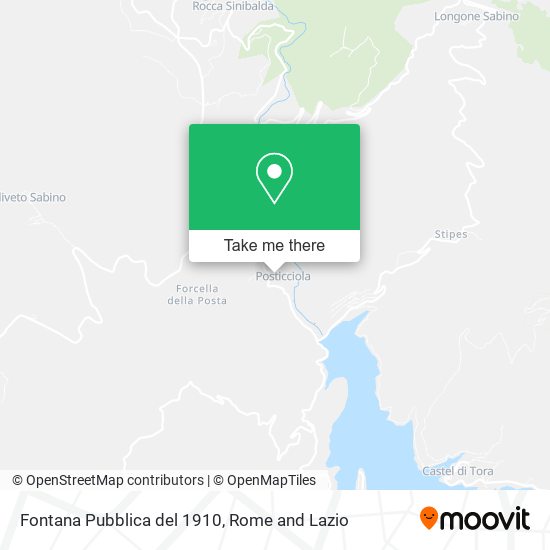 Fontana Pubblica del 1910 map