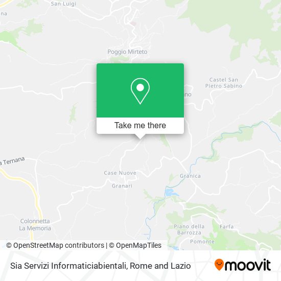 Sia Servizi Informaticiabientali map