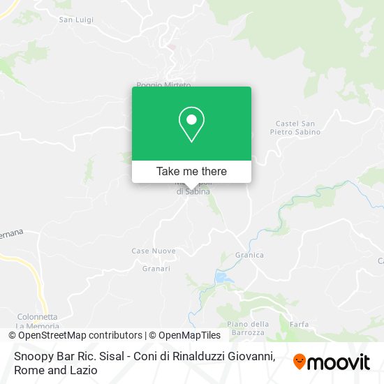 Snoopy Bar Ric. Sisal - Coni di Rinalduzzi Giovanni map