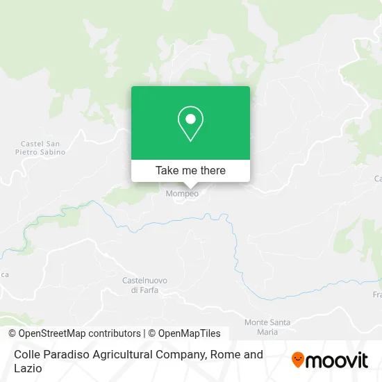 Colle Paradiso Agricultural Company map