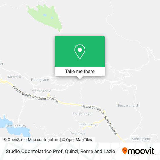 Studio Odontoiatrico Prof. Quinzi map