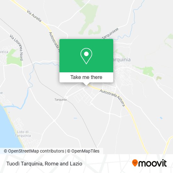 Tuodì Tarquinia map
