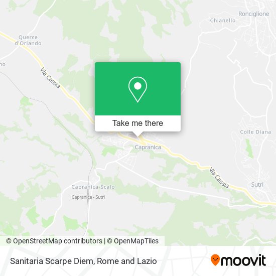 Sanitaria Scarpe Diem map