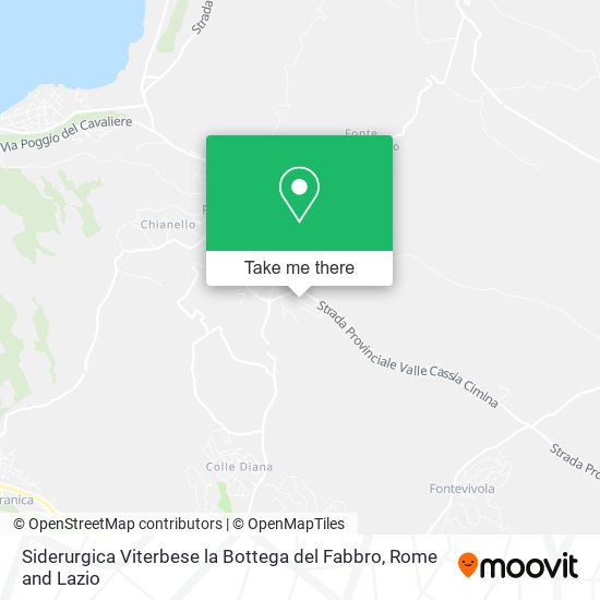 Siderurgica Viterbese la Bottega del Fabbro map