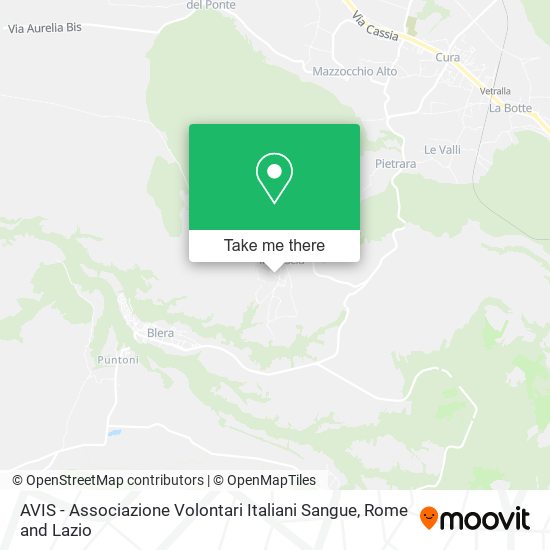 AVIS - Associazione Volontari Italiani Sangue map