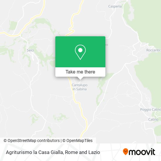 Agriturismo la Casa Gialla map