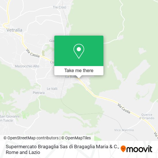 Supermercato Bragaglia Sas di Bragaglia Maria & C. map