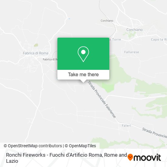 Ronchi Fireworks - Fuochi d'Artificio Roma map