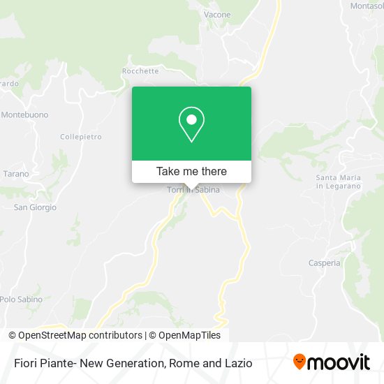 Fiori Piante- New Generation map