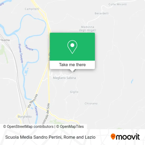 Sandro Pertini Middle School map