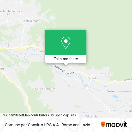 Comune per Convitto I.P.S.A.A. map