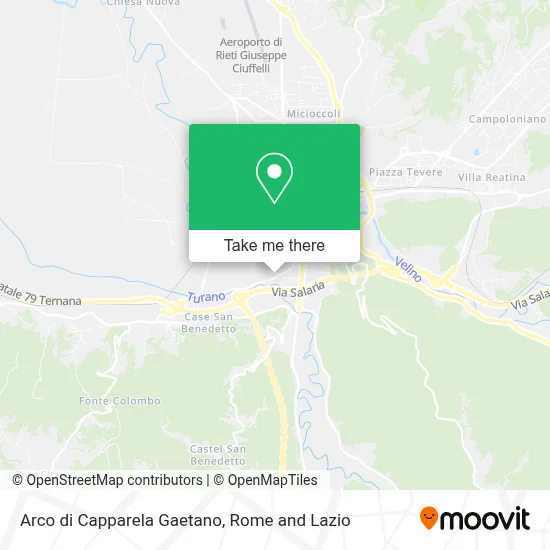 Arco di Capparela Gaetano map