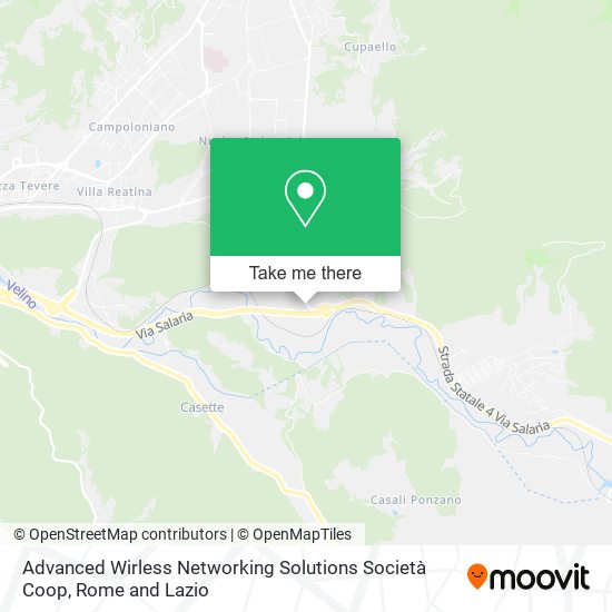 Advanced Wirless Networking Solutions Società Coop map