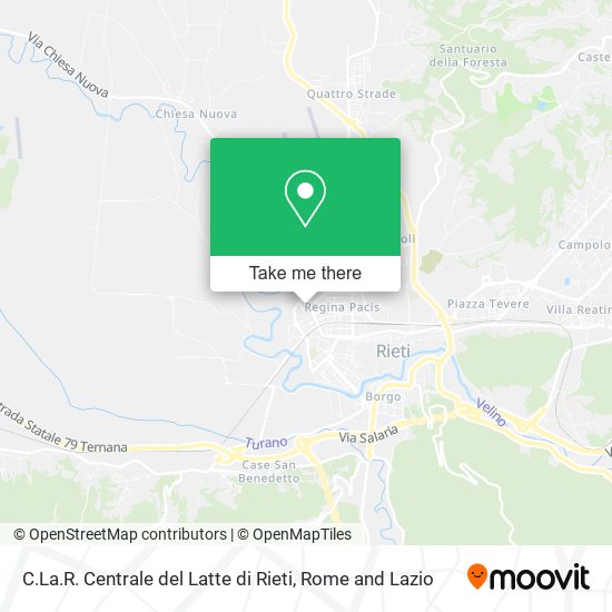 C.La.R. Centrale del Latte di Rieti map