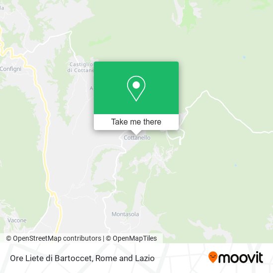 Ore Liete di Bartoccet map