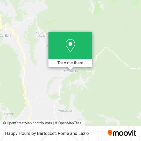 Happy Hours by Bartoccet map