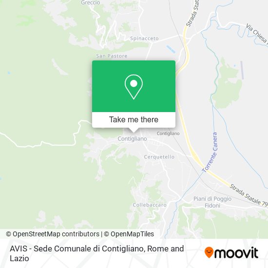 AVIS - Sede Comunale di Contigliano map
