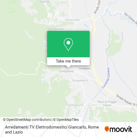 Arredamenti TV Elettrodomestici Giancarlo map