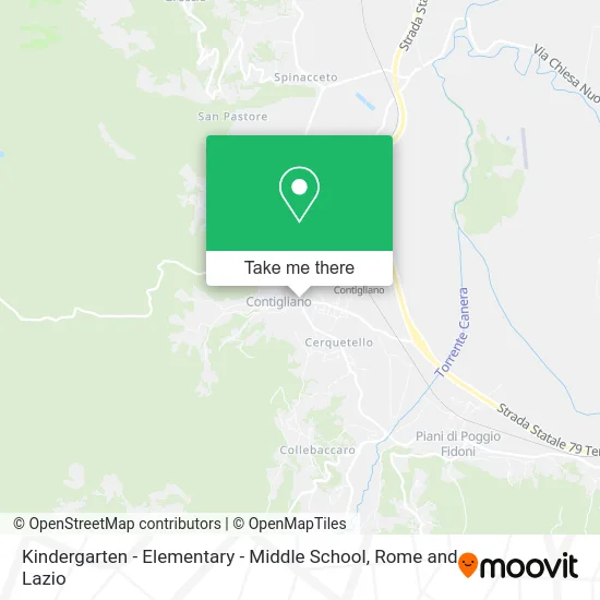 Kindergarten - Elementary - Middle School map