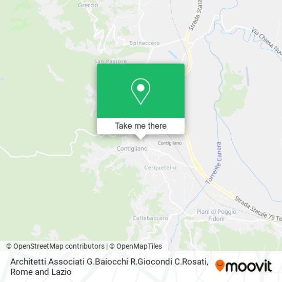 Architetti Associati G.Baiocchi R.Giocondi C.Rosati map