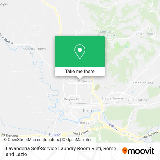 Self-Service Laundry Room Rieti map