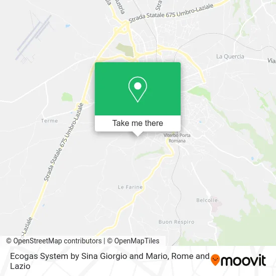 Ecogas System by Sina Giorgio and Mario map