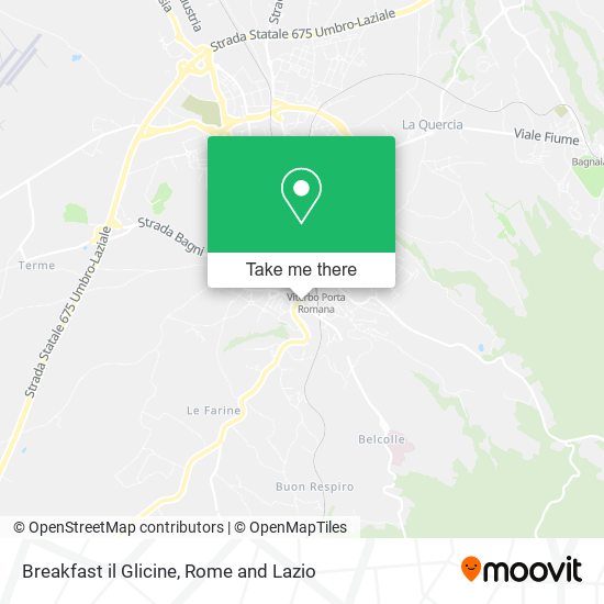 Breakfast il Glicine map