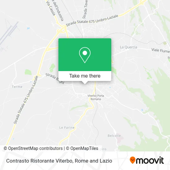 Contrasto Restaurant Viterbo map
