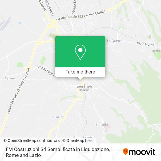 FM Costruzioni Srl Semplificata in Liquidazione map