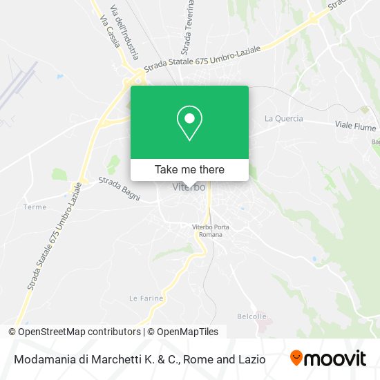 Modamania di Marchetti K. & C. map